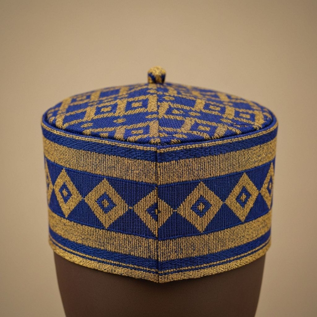 Traditional Aso Oke Cap
