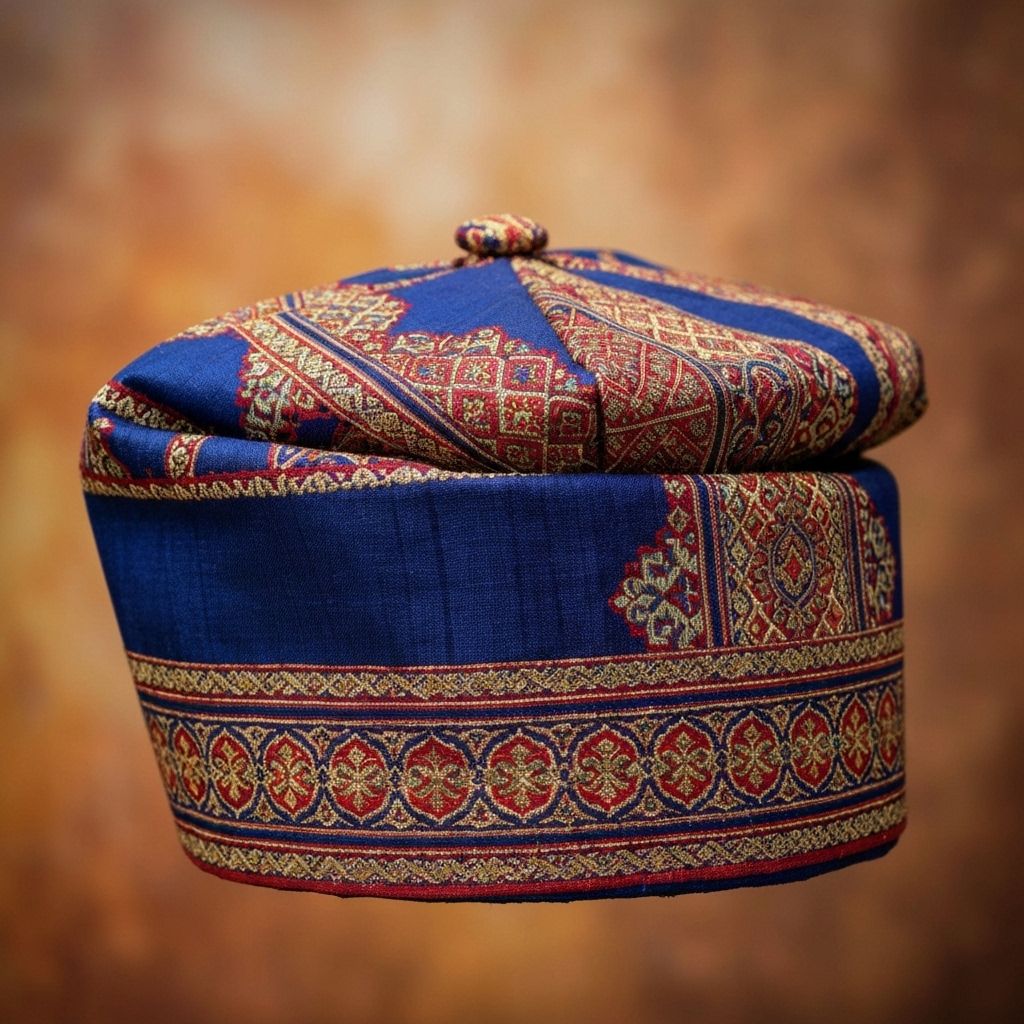 Traditional Aso Oke Cap view 2